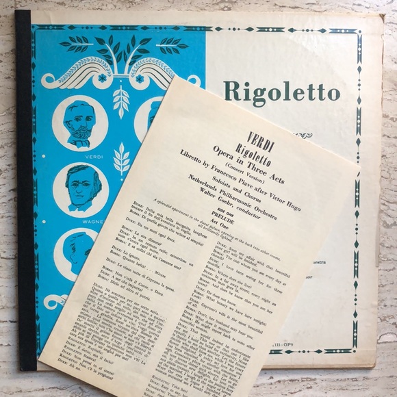Giuseppe Verdi Rigoletto Perf. By Netherlands Philharmonic Double Vinyl Lp Set - Picture 4 of 14